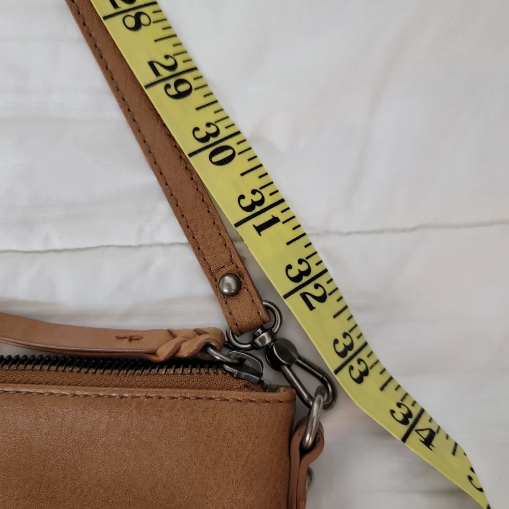The Sak Oleta Leather Embossed Crossbody Bag Tobacco Brown - Picture 6 of 11